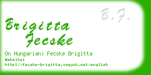 brigitta fecske business card